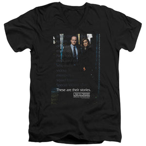 AN OFFCIALLY LICENSED LAW AND ORDER SVU SVU MEN'S V-NECK T-SHIRT BLACK