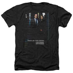 AN OFFCIALLY LICENSED LAW AND ORDER SVU SVU MEN'S HEATHER T-SHIRT CHARCOAL