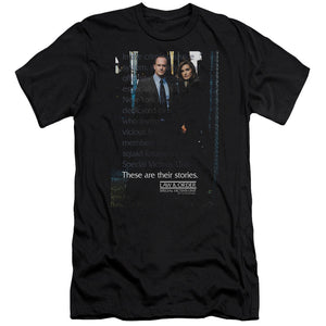 AN OFFCIALLY LICENSED LAW AND ORDER SVU SVU MEN'S PREMIUM SLIM FIT T-SHIRT BLACK