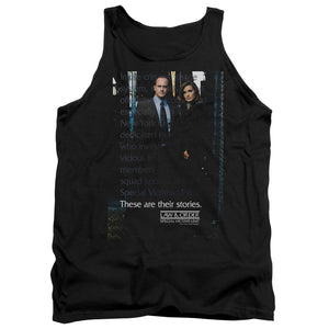 AN OFFCIALLY LICENSED LAW AND ORDER SVU SVU ADULT UNISEX TANK TOP BLACK