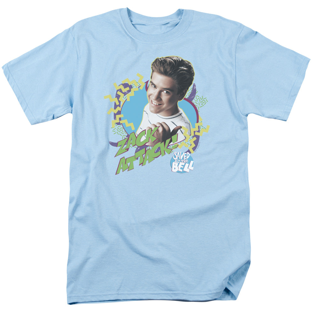 Saved By The Bell Zack Attack Licensed Adult Unisex T-Shirt Regular Fit Tee