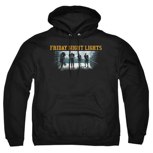 AN OFFCIALLY LICENSED FRIDAY NIGHT LIGHTS GAME TIME ADULT UNISEX PULLOVER HOODIE BLACK