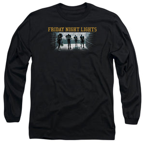 AN OFFCIALLY LICENSED FRIDAY NIGHT LIGHTS GAME TIME MEN'S LONG SLEEVE T-SHIRT BLACK