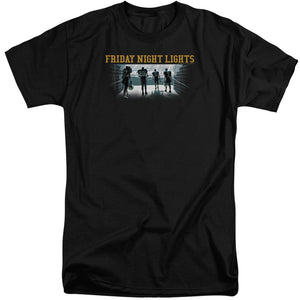 AN OFFCIALLY LICENSED FRIDAY NIGHT LIGHTS GAME TIME MEN'S TALL FIT T-SHIRT BLACK