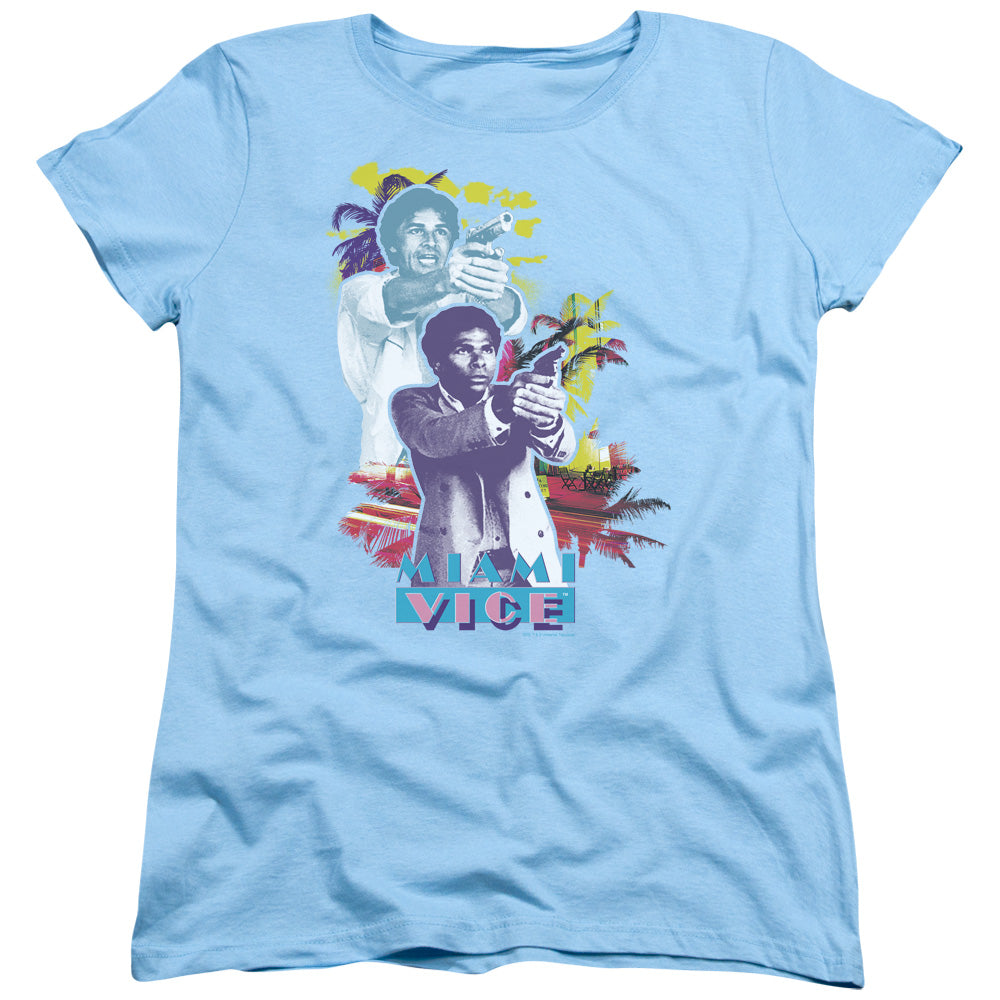 Miami Vice Freeze Licensed Women's T-Shirt Regular Fit LG