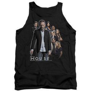 AN OFFCIALLY LICENSED HOUSE CREW ADULT UNISEX TANK TOP BLACK