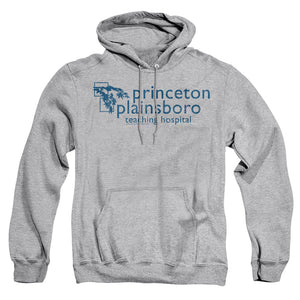 AN OFFCIALLY LICENSED HOUSE PRINCETON PLAINSBORO ADULT UNISEX PULLOVER HOODIE ATHLETIC HEATHER