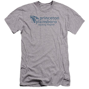 AN OFFCIALLY LICENSED HOUSE PRINCETON PLAINSBORO MEN'S PREMIUM SLIM FIT T-SHIRT ATHLETIC HEATHER