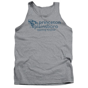 AN OFFCIALLY LICENSED HOUSE PRINCETON PLAINSBORO ADULT UNISEX TANK TOP ATHLETIC HEATHER