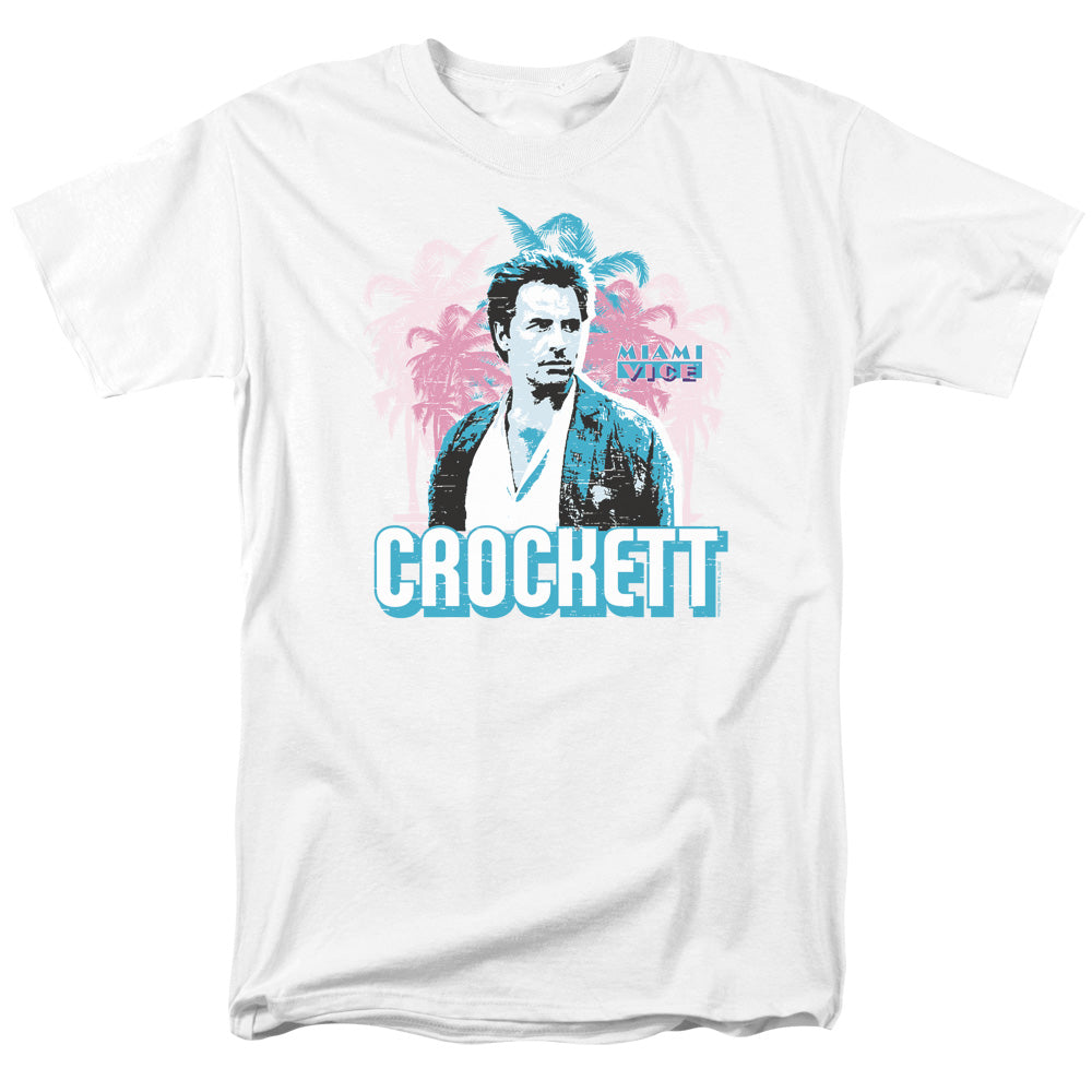 Miami Vice Crockett Licensed Adult Unisex T-Shirt Regular Fit Tee SM-3X