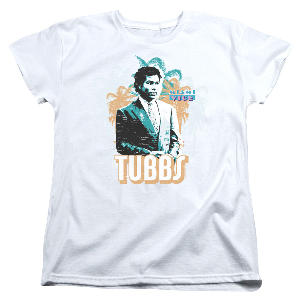 Miami Vice Tubbs Licensed Women's T-Shirt Regular Fit MD-LG