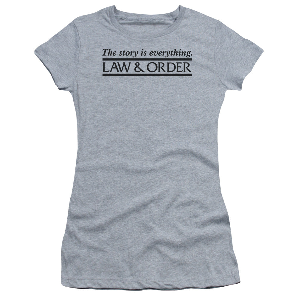Law And Order Story Licensed Women's T-Shirt Juniors SM