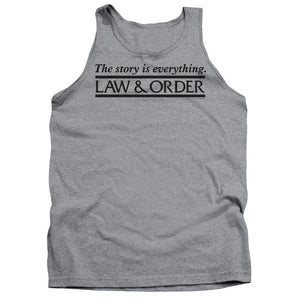 AN OFFCIALLY LICENSED LAW AND ORDER STORY ADULT UNISEX TANK TOP ATHLETIC HEATHER