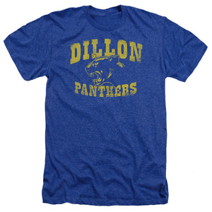 AN OFFCIALLY LICENSED FRIDAY NIGHT LIGHTS PANTHERS MEN'S HEATHER T-SHIRT ROYAL