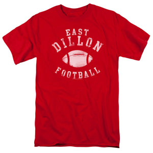 AN OFFCIALLY LICENSED FRIDAY NIGHT LIGHTS EAST DILLON FOOTBALL MEN'S REGULAR FIT T-SHIRT RED