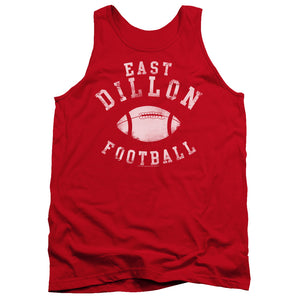 AN OFFCIALLY LICENSED FRIDAY NIGHT LIGHTS EAST DILLON FOOTBALL ADULT UNISEX TANK TOP RED