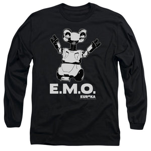 AN OFFCIALLY LICENSED EUREKA EMO MEN'S LONG SLEEVE T-SHIRT BLACK