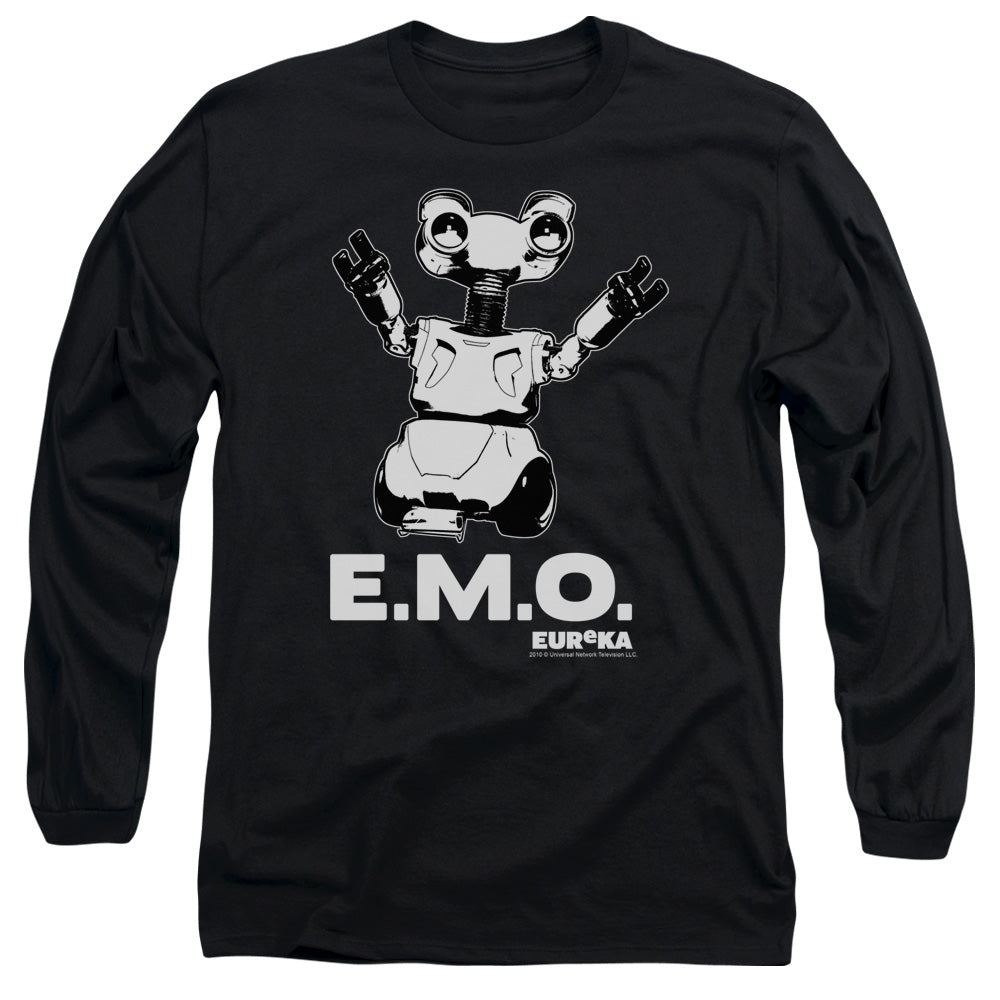 AN OFFCIALLY LICENSED EUREKA EMO MEN'S LONG SLEEVE T-SHIRT BLACK