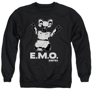AN OFFCIALLY LICENSED EUREKA EMO ADULT UNISEX CREWNECK SWEATSHIRT BLACK
