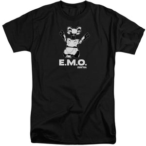 AN OFFCIALLY LICENSED EUREKA EMO MEN'S TALL FIT T-SHIRT BLACK