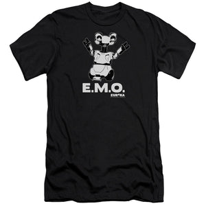 AN OFFCIALLY LICENSED EUREKA EMO MEN'S PREMIUM SLIM FIT T-SHIRT BLACK
