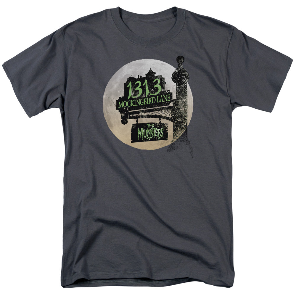 The Munsters Moonlit Address Licensed Adult Unisex T-Shirt Regular Fit Tee SM-3X