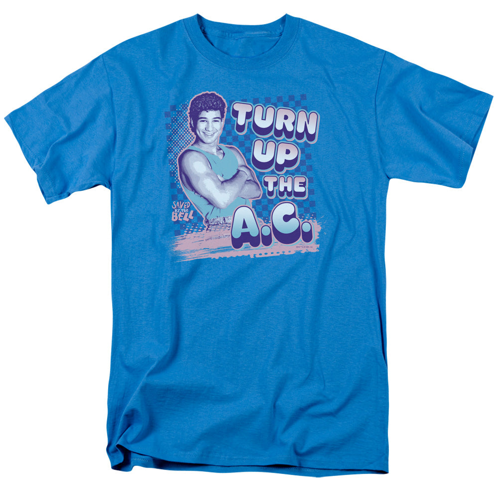Saved By The Bell Turn Up The Ac Licensed Adult Unisex T-Shirt Regular Fit Tee