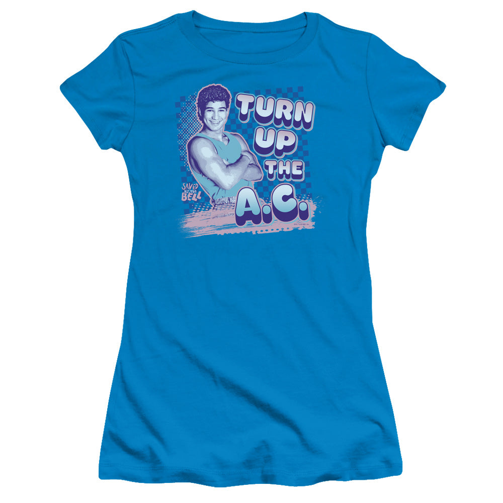 Saved By The Bell Turn Up The Ac Licensed Women's T-Shirt Juniors SM-XL
