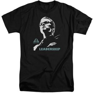 AN OFFCIALLY LICENSED EUREKA LEADERSHIP POSTER MEN'S TALL FIT T-SHIRT BLACK