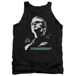 AN OFFCIALLY LICENSED EUREKA LEADERSHIP POSTER ADULT UNISEX TANK TOP BLACK