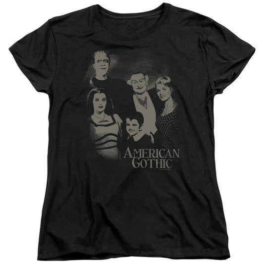 The Munsters American Gothic Licensed Women's T-Shirt Regular Fit LG-XL