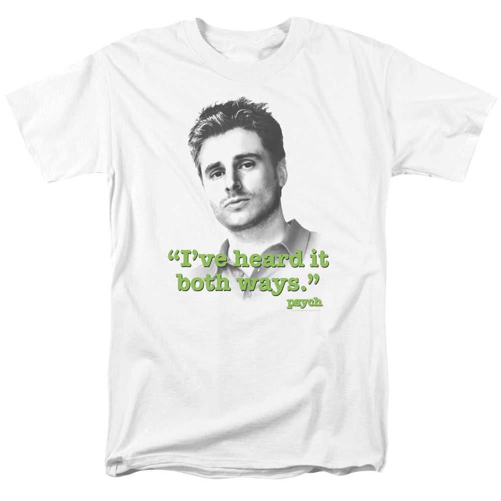 Psych Both Ways Licensed Adult Unisex T-Shirt Regular Fit Tee LG