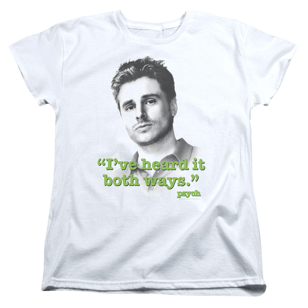 Psych Both Ways Licensed Women's T-Shirt Regular Fit LG