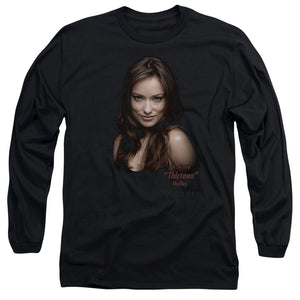 AN OFFCIALLY LICENSED HOUSE THIRTEEN MEN'S LONG SLEEVE T-SHIRT BLACK