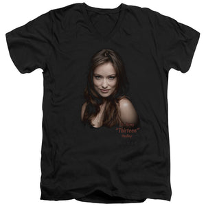 AN OFFCIALLY LICENSED HOUSE THIRTEEN MEN'S V-NECK T-SHIRT BLACK
