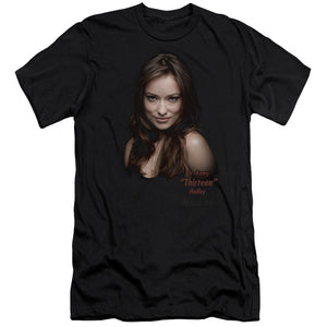 AN OFFCIALLY LICENSED HOUSE THIRTEEN MEN'S PREMIUM SLIM FIT T-SHIRT BLACK