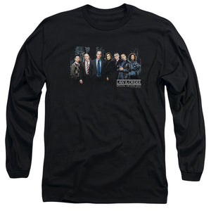 AN OFFCIALLY LICENSED LAW AND ORDER SVU CAST MEN'S LONG SLEEVE T-SHIRT BLACK