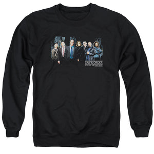 AN OFFCIALLY LICENSED LAW AND ORDER SVU CAST ADULT UNISEX CREWNECK SWEATSHIRT BLACK