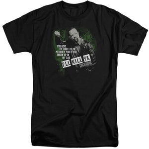 AN OFFCIALLY LICENSED LAW AND ORDER SVU ILL KILL YA MEN'S TALL FIT T-SHIRT BLACK