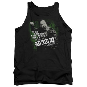 AN OFFCIALLY LICENSED LAW AND ORDER SVU ILL KILL YA ADULT UNISEX TANK TOP BLACK