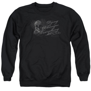 AN OFFCIALLY LICENSED HOUSE CHANGES EVERYTHING ADULT UNISEX CREWNECK SWEATSHIRT BLACK