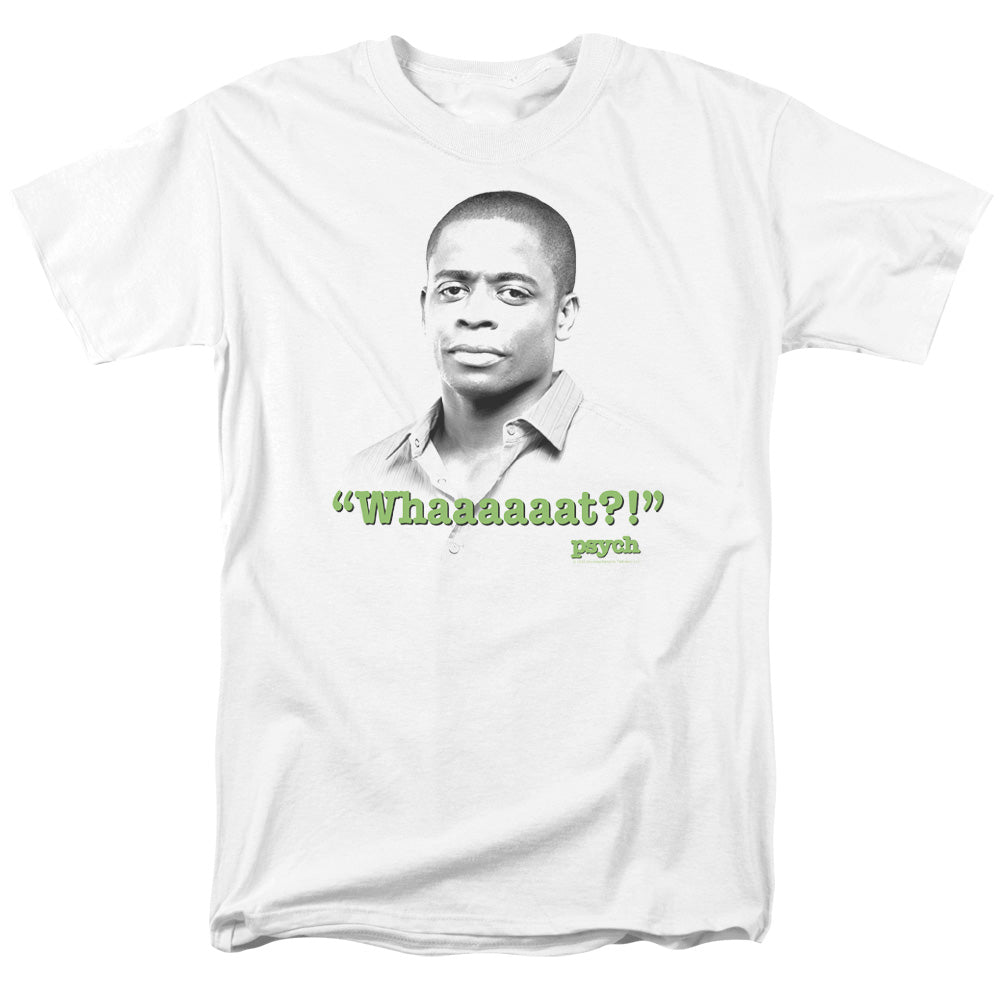 Psych Whaaaaaat?! Licensed Adult Unisex T-Shirt Regular Fit Tee SM-3X