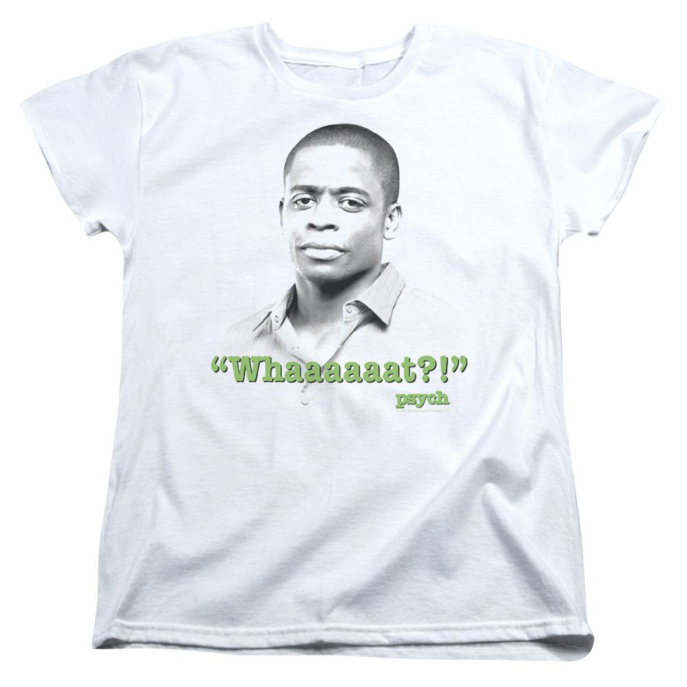 Psych Whaaaaaat?! Licensed Women's T-Shirt Regular Fit SM-2X