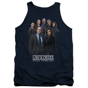 AN OFFCIALLY LICENSED LAW AND ORDER SVU TEAM ADULT UNISEX TANK TOP NAVY