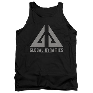 AN OFFCIALLY LICENSED EUREKA GLOBAL DYNAMICS LOGO ADULT UNISEX TANK TOP BLACK