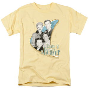 AN OFFCIALLY LICENSED LEAVE IT TO BEAVER WHOLESOME FAMILY MEN'S REGULAR FIT T-SHIRT BANANA