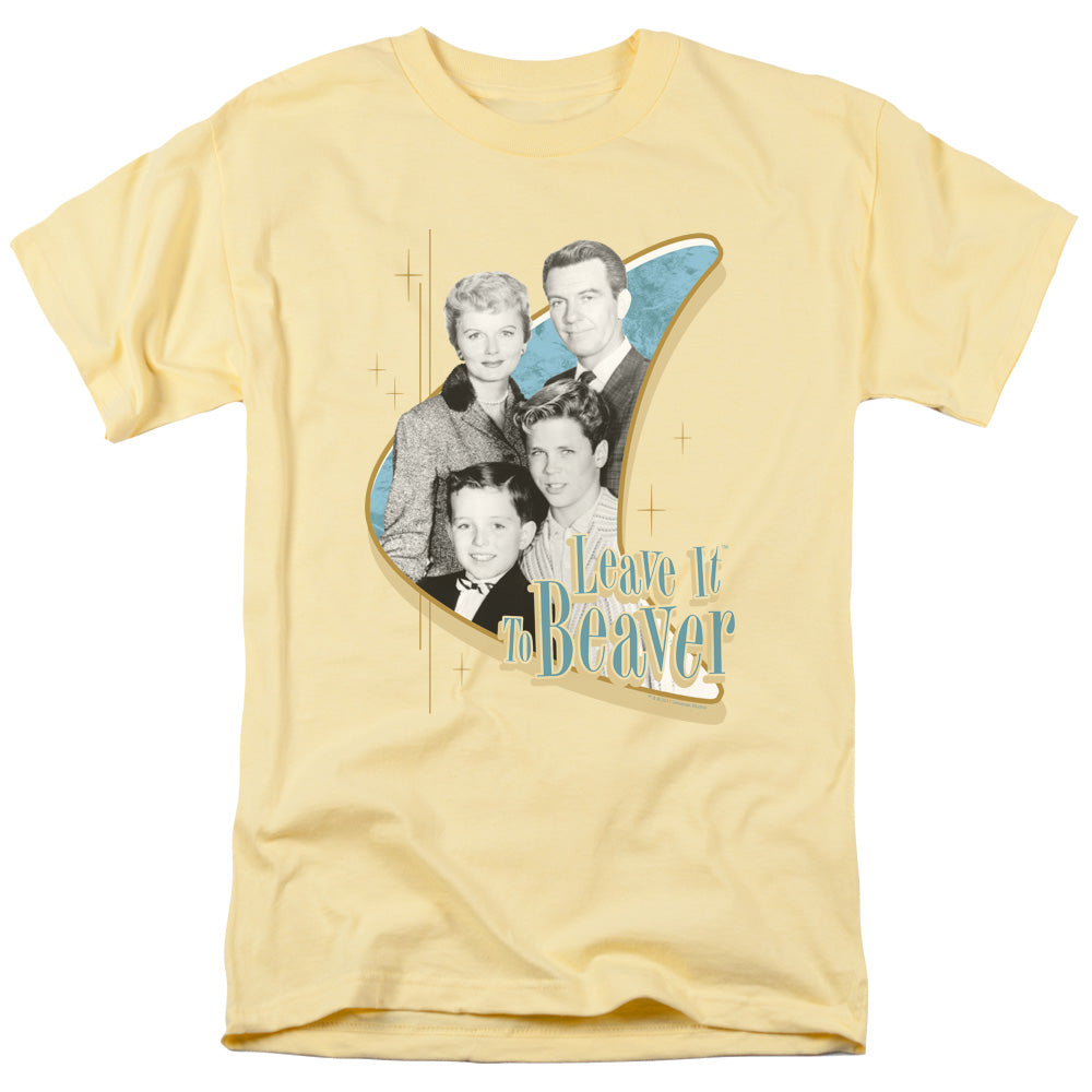 AN OFFCIALLY LICENSED LEAVE IT TO BEAVER WHOLESOME FAMILY MEN'S REGULAR FIT T-SHIRT BANANA