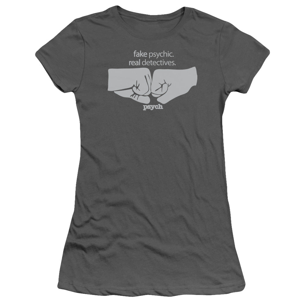 Psych Fist Bump Licensed Women's T-Shirt Juniors SM-XL