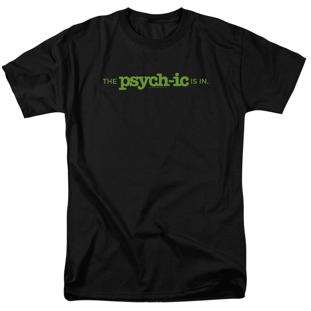 Psych The Psychic Is In Licensed Adult Unisex T-Shirt Regular Fit Tee SM-3X