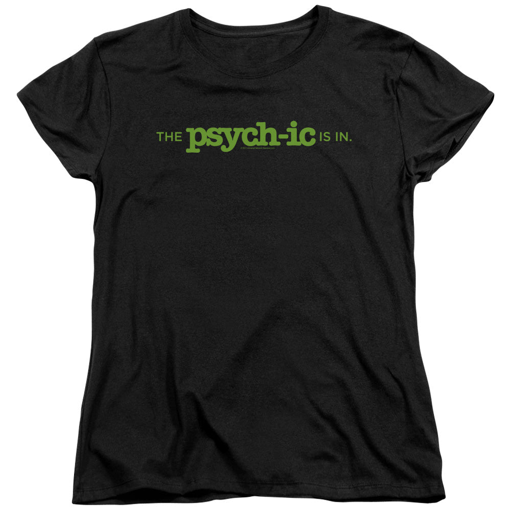 Psych The Psychic Is In Licensed Women's T-Shirt Regular Fit SM-XL